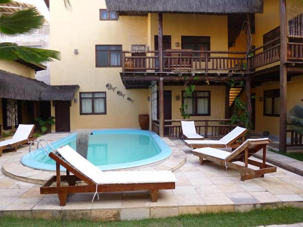 Pousada Capitaes De Areia ปอร์โต จิ กาลินญาส ภายนอก รูปภาพ